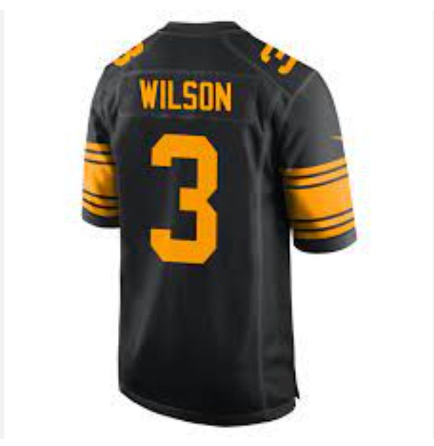 Men Pittsburgh Steelers #3 Wilson Black 2024 Nike Vapor Limited NFL Jersey style 2